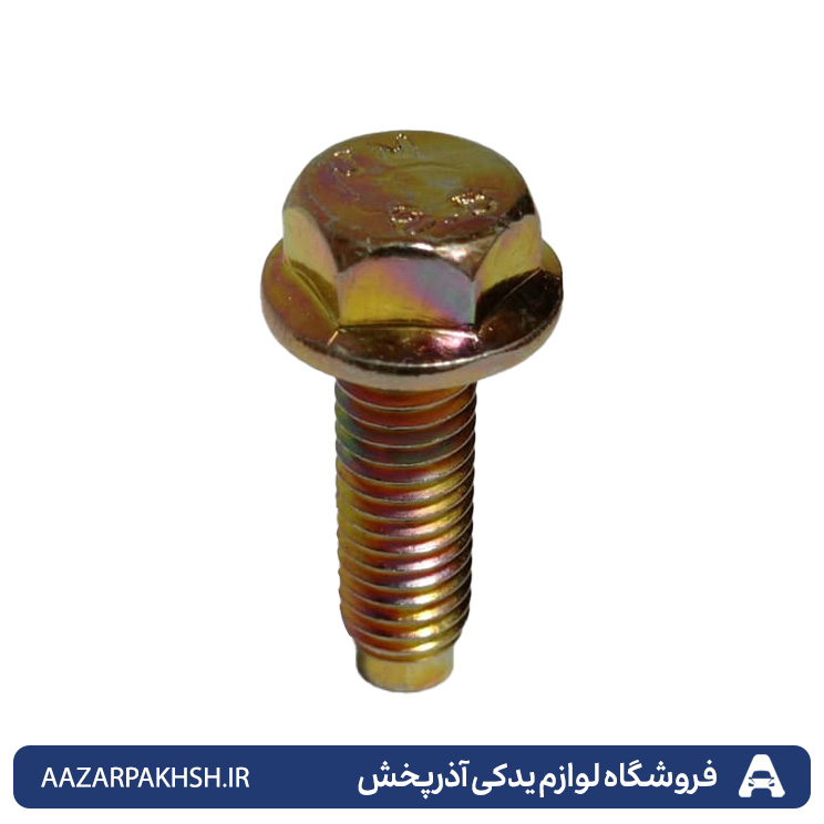 پیچ فلنجی درب ترموستات (M8*25) پراید پیچ واشر دار 25*8 واتر پمپ کوتاه پراید -GISP